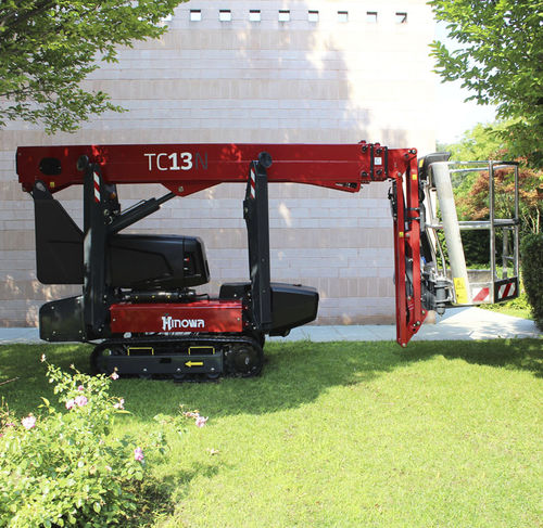 Piattaforma telescopica cingolata - TeleCrawler13N - HINOWA SPA - per cantiere / per copertura / per ristrutturazione