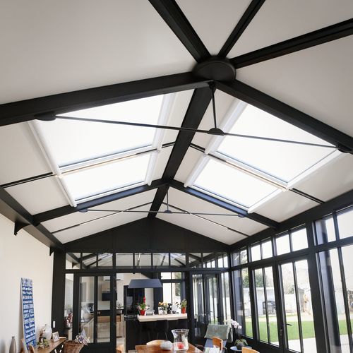 Tenda avvolgibile anticalore - SKYSOL - REFLEX'SOL - a rullo / per veranda / per tetto vetrato