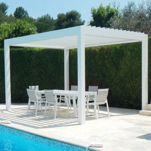 Pergola autoportante - SlimDesign - SI TECH INDUSTRIE - in alluminio / in PVC / a lamelle orientabili