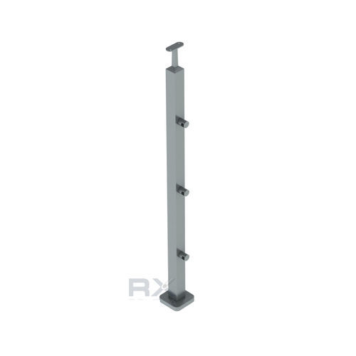 Pilastro in acciaio - SL.P40.3HD12.04.S/1060mm - RX Inox France - quadrato