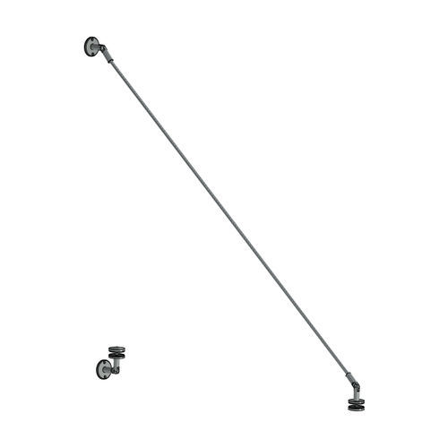 Sistema di fissaggio per tettoia d'entrata - CN.000.02.04.S - RX Inox France - in acciaio inossidabile / per vetro
