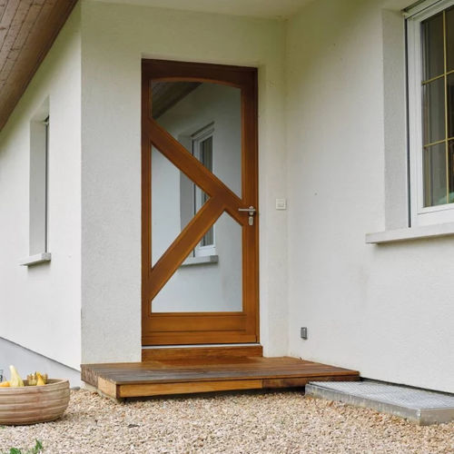 Porta d'ingresso - Tradition - BADER MENUISERIE - in legno / battente / contemporanea