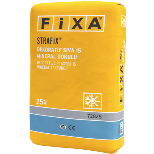 Gesso di finitura - STRAFIX 15 - FİXA YAPI KİMYASALLARI SAN VE TİC LTD.ŞTİ - permeabile al vapore acqueo / decorativo / a base di cemento