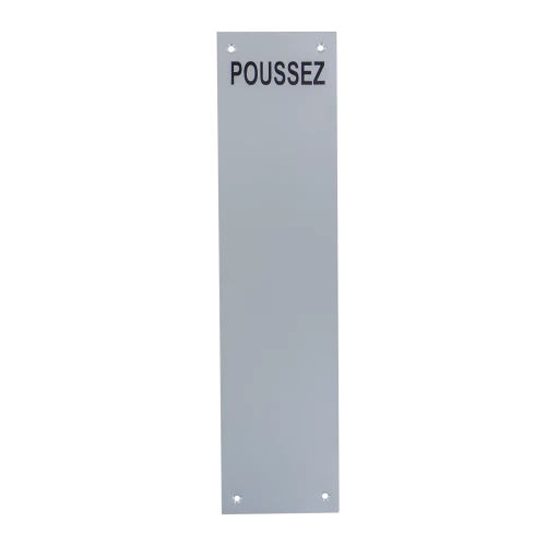 Cartello segnaletico per porta - POUSSEZ - Bilcocq-Duval - fisso / in alluminio anodizzato / da avvitare