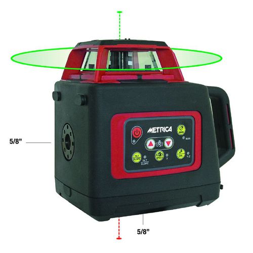 Livello laser - BRAVO SL-GREEN - Metrica S.p.A. - rotativo / di precisione / orizzontale