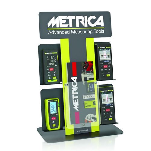 Espositore per apparecchio di misura - EXPO FLASH - Metrica S.p.A. - da bancone / unilaterale / 2 ripiani