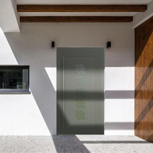 Porta d'ingresso - Madrid - BUDVAR - in PVC / battente / contemporanea