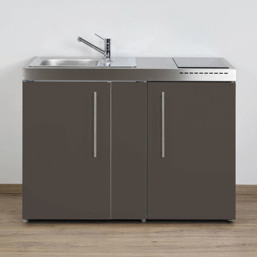 Mini cucina piccola - MP 120 - Stengel Steel Concept GmbH - in acciaio inossidabile / con piastra di cottura / a induzione