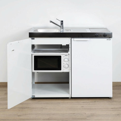 Mini cucina piccola - MKM 100 - Stengel Steel Concept GmbH - in metallo / con piastra di cottura / con porte battenti