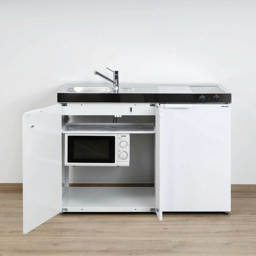 Mini cucina piccola - MKM 120 - Stengel Steel Concept GmbH - in metallo / con piastra di cottura / con porte battenti