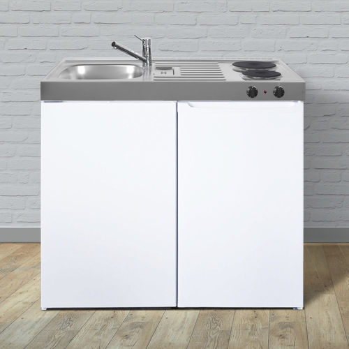Mini cucina piccola - ME 100 - Stengel Steel Concept GmbH - in metallo / con piastra di cottura / bianca