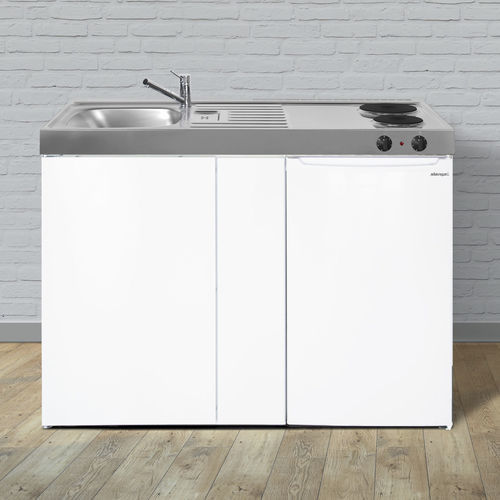 Mini cucina piccola - ME 120 - Stengel Steel Concept GmbH - in metallo / con piastra di cottura / bianca