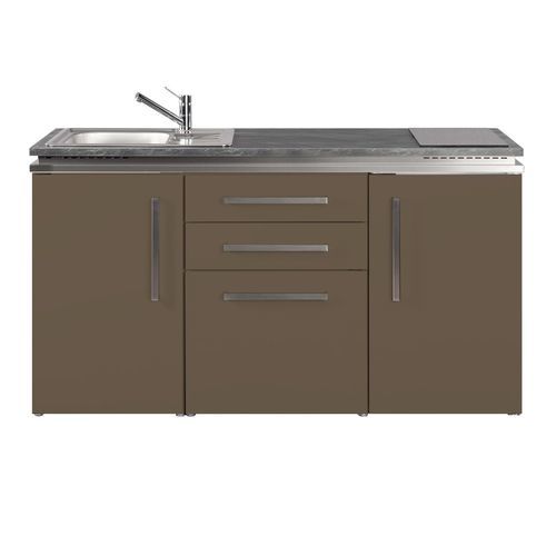 Mini cucina piccola - MD 160 - Stengel Steel Concept GmbH - in rovere / in ardesia / in acciaio inossidabile