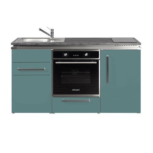 Mini cucina piccola - MDB 160 - Stengel Steel Concept GmbH - in rovere / in ardesia / in calcestruzzo