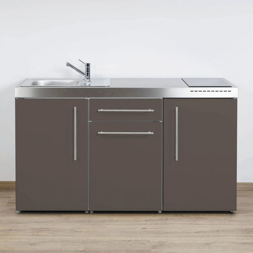 Mini cucina piccola - MP 150 - Stengel Steel Concept GmbH - in metallo verniciato / con impugnature / a induzione