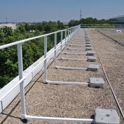 Ringhiera in alluminio - SICURPAL SRL - in acciaio / con telaio / da esterno