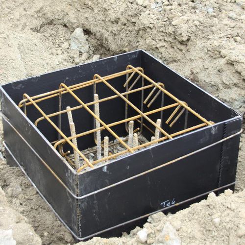 Cassaforma rettangolare - Cofravite - SIIB FRANCE - in polipropilene / per fondazioni / riciclabile
