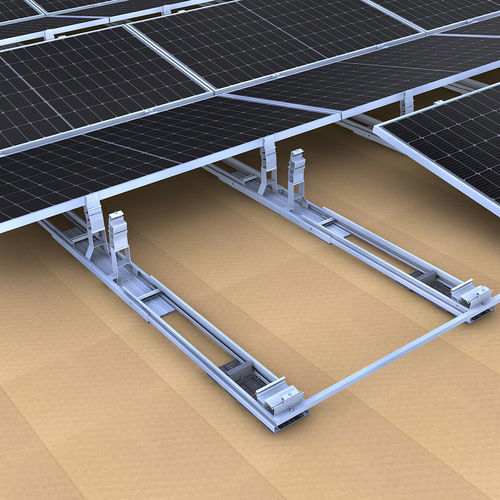 Sistema di montaggio per tetto piano - III Long side - novotegra - per coperture piatte / con esposizione est/ovest / per modulo fotovoltaico