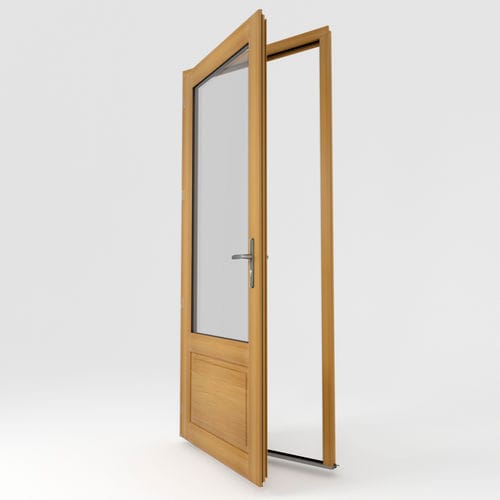 Porta d'ingresso - P60 - CASTES INDUSTRIES SAS - in legno / battente / contemporanea
