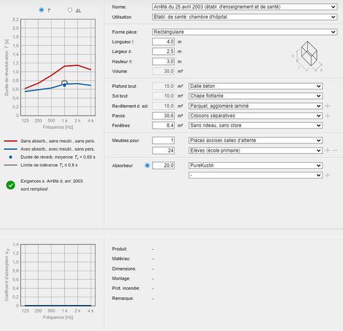 Software di calcolo - calculateur - TECSOUND SARL - di simulazione acustica / per parete / per serramenti
