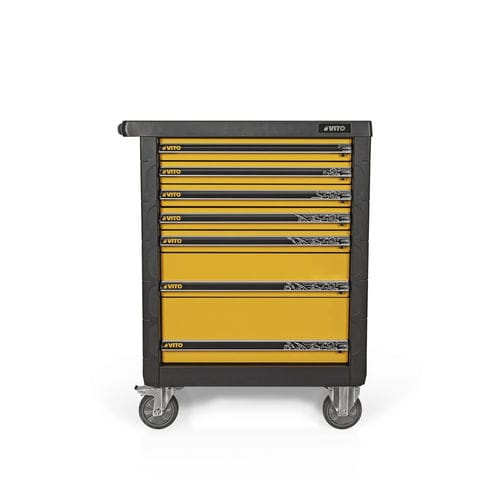 Carrello di servizio - VITF7G - CENTRAL LOBAO S.A - contract / in plastica / in metallo verniciato