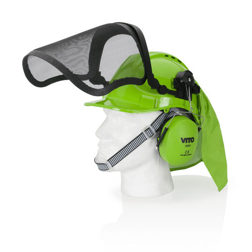 Casco da cantiere - VICSPFA - CENTRAL LOBAO S.A - EN 397 / con visiera / antirumore