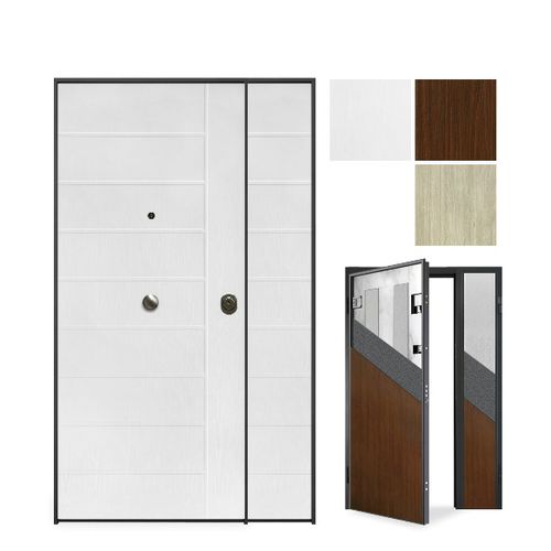 Porta d'ingresso - THERMOENERGY Ischia Island  - GRUPPO PRIMAVERA SRL - in acciaio galvanizzato / in PVC / in melaminico