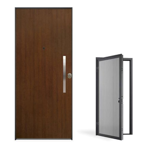 Porta da interno - Evolution - GRUPPO PRIMAVERA SRL - in noce / in alluminio / in acciaio galvanizzato
