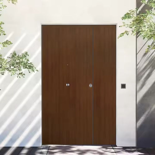 Porta blindata - GRUPPO PRIMAVERA SRL - da interno / in noce / battente