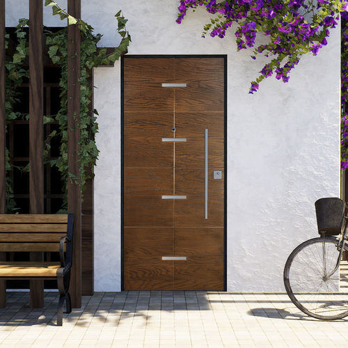 Porta d'ingresso - THERMOENERGY CL4 Poseidon - GRUPPO PRIMAVERA SRL - in acciaio galvanizzato / in fibra di vetro / in melaminico