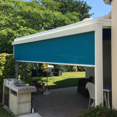 Tenda avvolgibile a rullo - Zip - HEOLIAN - per pergola / in tessuto / da esterno