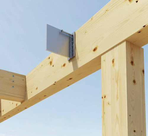 Sistema di fissaggio in alluminio - ALUMINI HT - HOLZ TECHNIC - per travi / per legno / invisibile