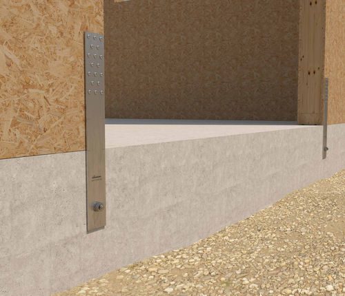 Piastra d'ancoraggio per pannelli - WHT PLATE C - HOLZ TECHNIC - perforata / in acciaio inossidabile