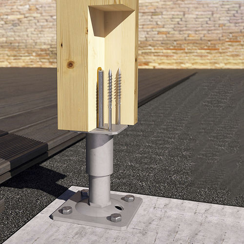 Base per pilastro per struttura in legno - R10 - R20 - R30 - HOLZ TECHNIC - prefabbricata