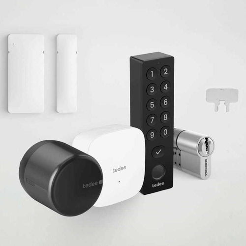 Serratura elettronica - GO2 SENSOR CYLINDER FULL BUNDLE - Tedee - elettromeccanica / a combinazione / biometrica a impronta digitale