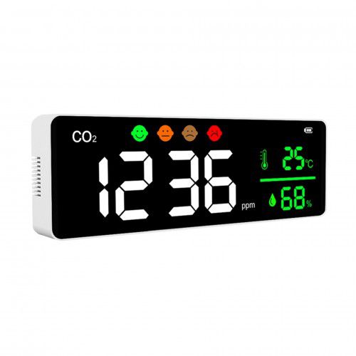 Rilevatore di temperatura - NDIR - DELILED – DELITECH - di umidità / CO2 / da parete