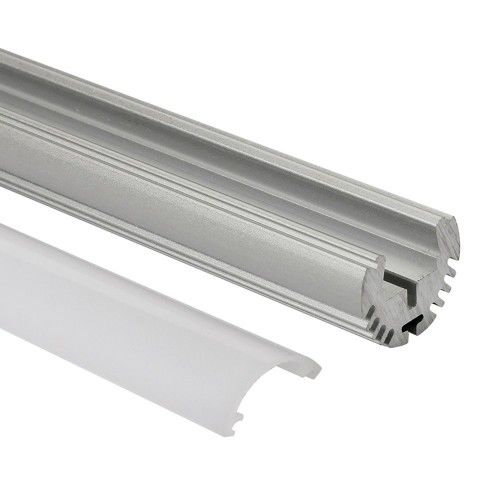 Profilo in alluminio - DILRL-O24-M150-ALU - DELILED – DELITECH - rotondo / per illuminazione a LED