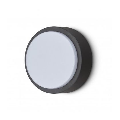 Applique contemporanea - DT-APLRD03-10W-BLA - DELILED – DELITECH - da esterno / in alluminio / in policarbonato