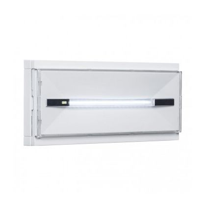 Illuminazione di emergenza sporgente - PRODIGY - DELILED – DELITECH - rettangolare / LED / in policarbonato