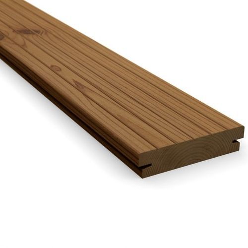 Listone per esterno in pino - D5CLIP - Thermoarena OÜ - in legno modificato / con scanalature / antiscivolo