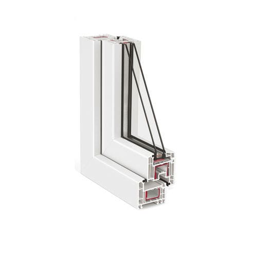 Finestra in PVC - Euro 70 - INWEST - PROFIL - a battente / a doppi vetri / bianca