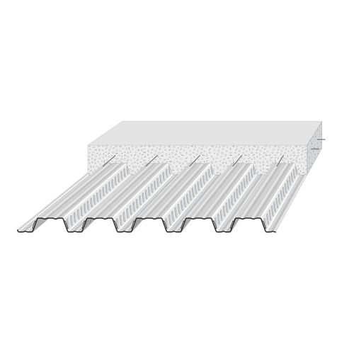 Solaio collaborante - Profilcoffre 5.207.58 - PROFIL C - in acciaio galvanizzato / per parcheggio