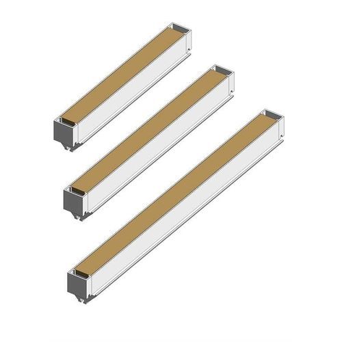 Travetto in legno - ISCHEBECK TITAN - in alluminio / lineare