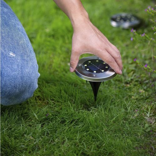Lampada da pavimento - BDSLDK8P - Black & Decker - su picchetto / in acciaio inossidabile / in plastica