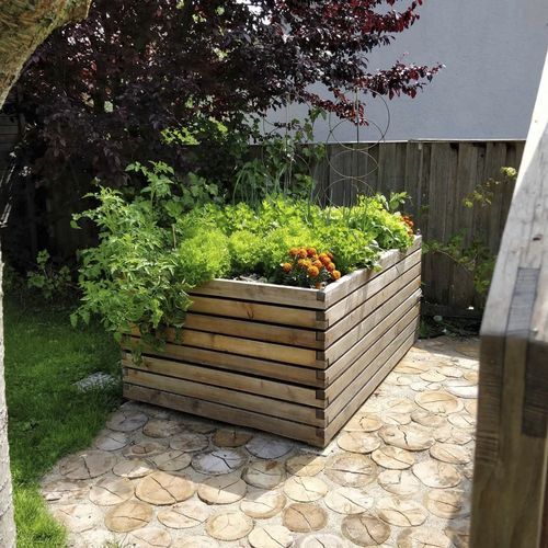 Fioriera per orto in larice - Gartenfrosch GmbH - per uso residenziale / da esterno / con sistema di innaffiatura integrato