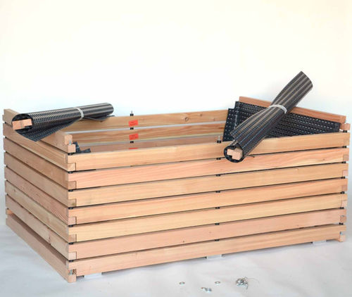 Fioriera per orto in larice - Gartenfrosch GmbH - per uso residenziale / per terrazza / con sistema di innaffiatura integrato