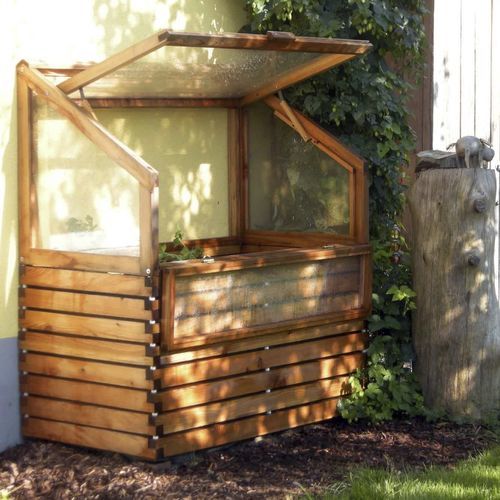 Serra da giardinaggio - Gartenfrosch GmbH - a campata / in larice / a vetro semplice