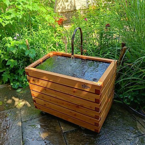Laghetto da giardino in larice - Gartenfrosch GmbH - quadrato / rettangolare