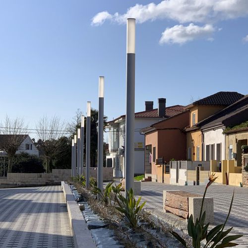 Lampione urbano - ANUBIS-LED - IDELNOR - contemporaneo / in acciaio galvanizzato / in acciaio termolaccato