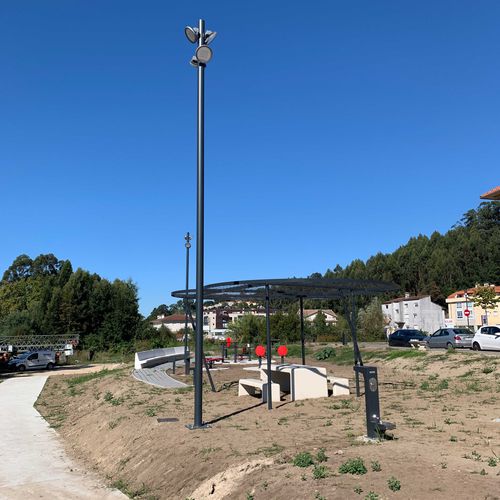 Palo di illuminazione - HATHOR - IDELNOR - in acciaio galvanizzato / in acciaio laccato / personalizzabile